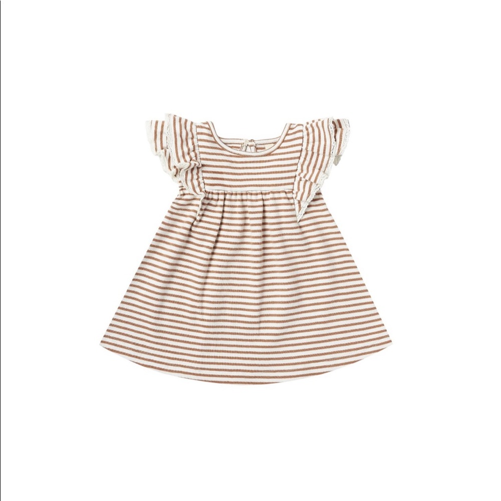Quincy Mae Dress, Rust Stripe